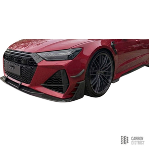 Audi RS7 (C8) dry carbon fibre front lip — full product view