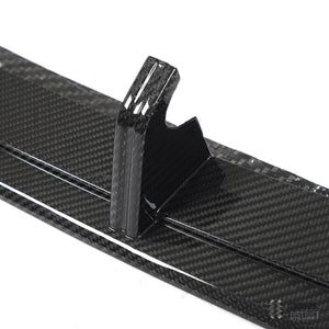 Audi RS7 (C8) dry carbon fibre front lip — dry carbon weave