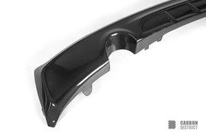 BMW 2 Series (F22) carbon fibre rear diffuser (V2) — fits 2014-2021