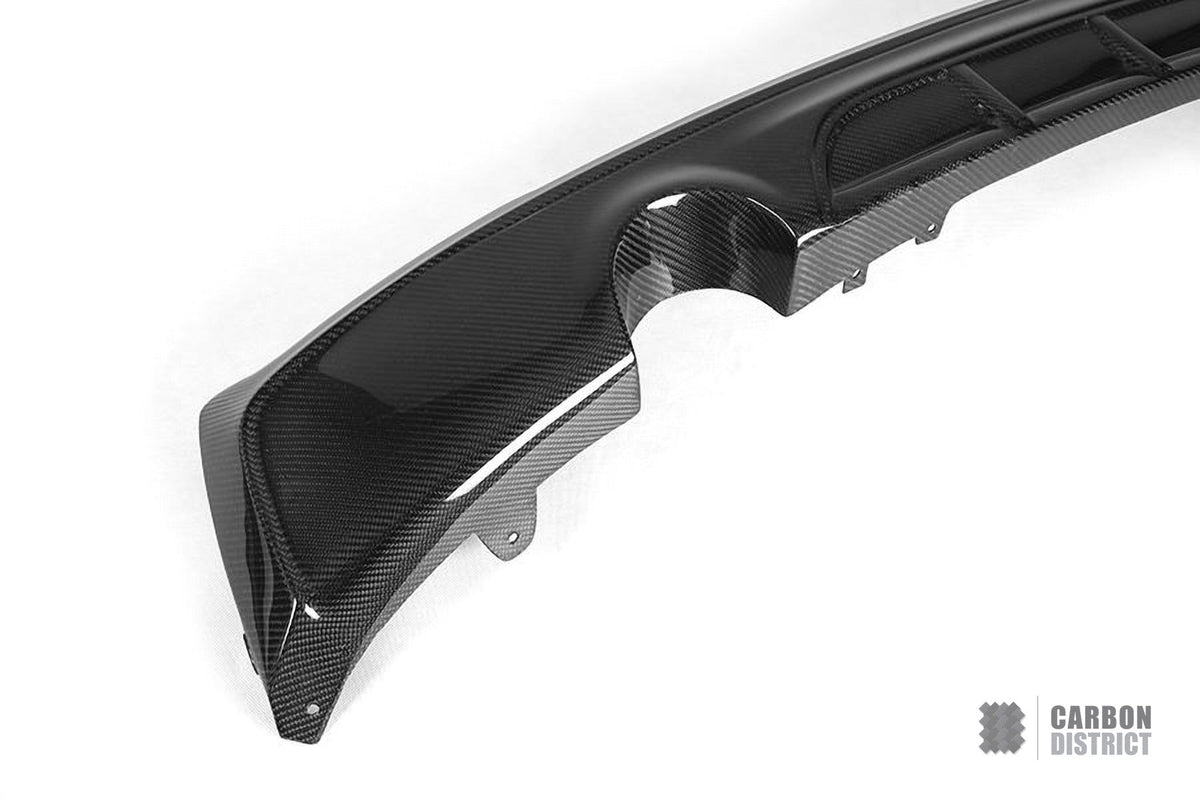BMW 2 Series (F22) carbon fibre rear diffuser (V2) — fits 2014-2021