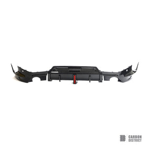 BMW 2 Series (G42) carbon fibre rear diffuser — UV-stable gloss finish