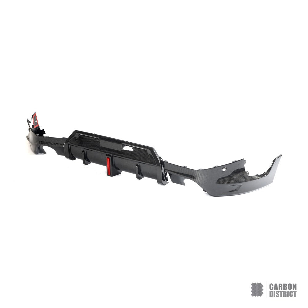 BMW 2 Series (G42) carbon fibre rear diffuser — fits 2022+
