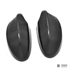 BMW 3 Series (E90) carbon fibre mirror caps (V1)