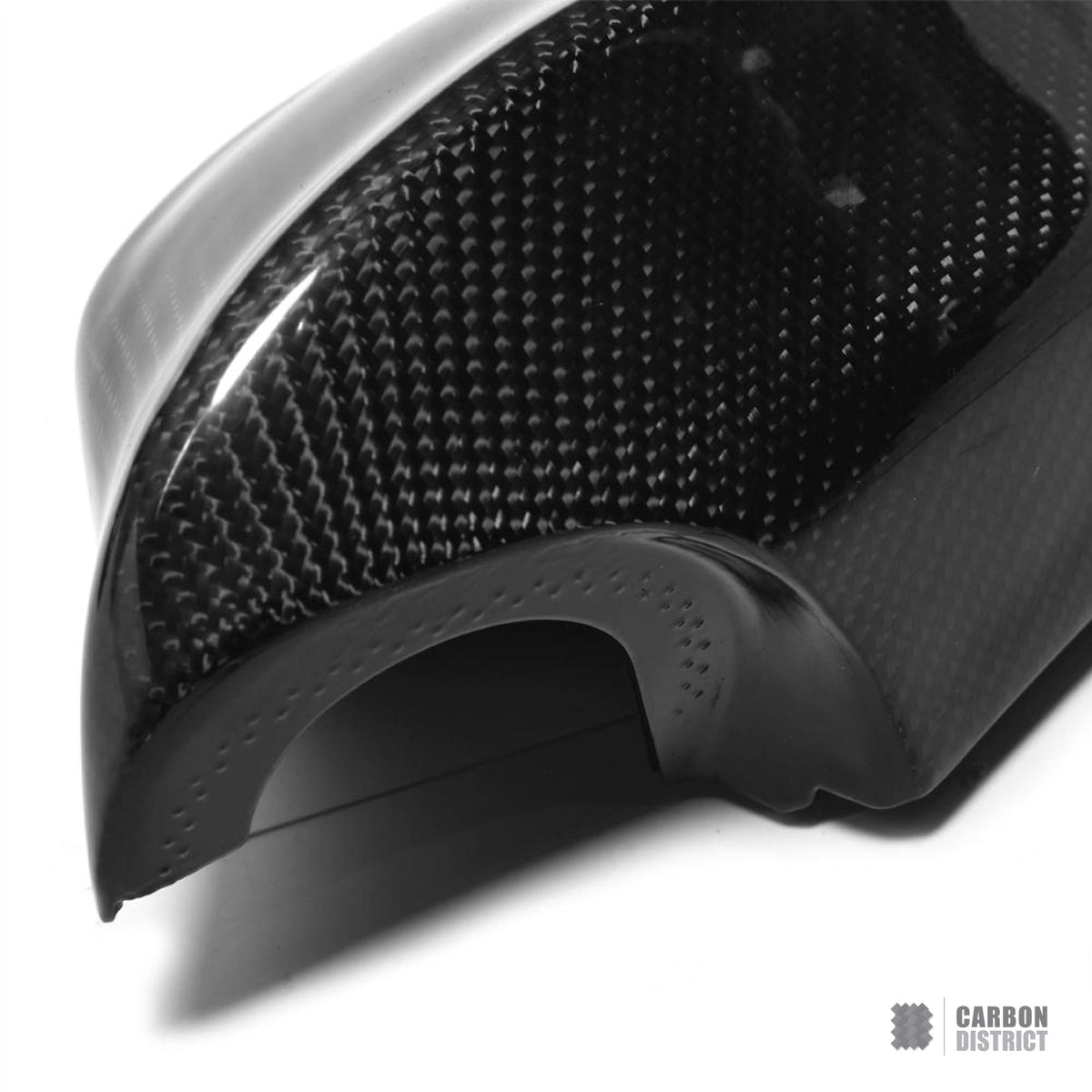 BMW 3 Series (E90) carbon fibre mirror caps (V1) — UV-stable gloss finish