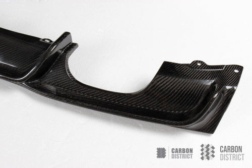 BMW 3 Series (F30) carbon fibre rear diffuser — 3K twill gloss finish