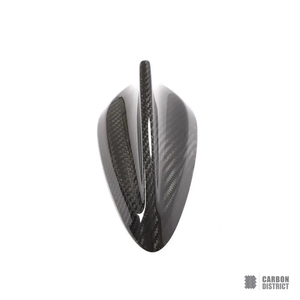 BMW 3 Series (F30) carbon fibre shark fin antenna — 3K twill gloss finish