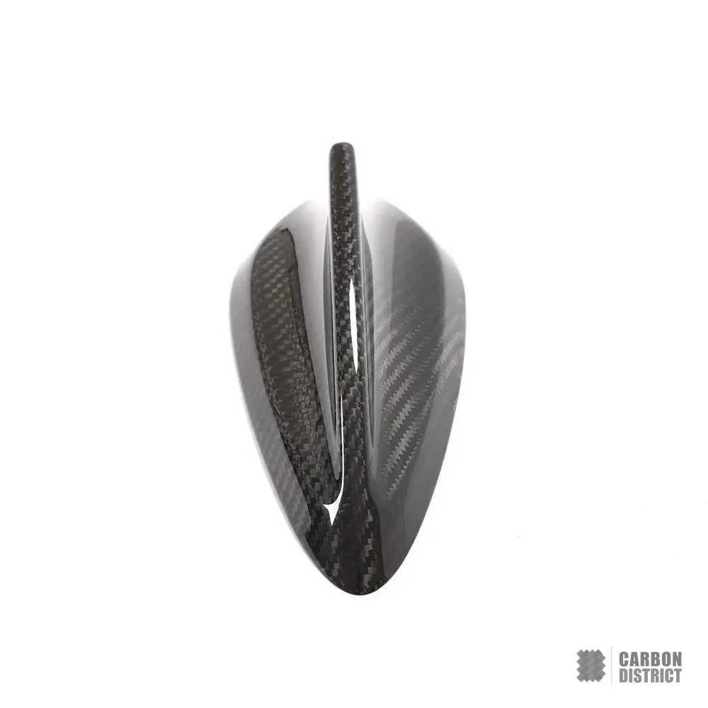 BMW 3 Series (F30) carbon fibre shark fin antenna — 3K twill gloss finish