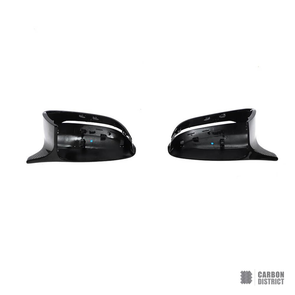 BMW 3 Series (G20) carbon fibre mirror caps — 3K twill gloss finish