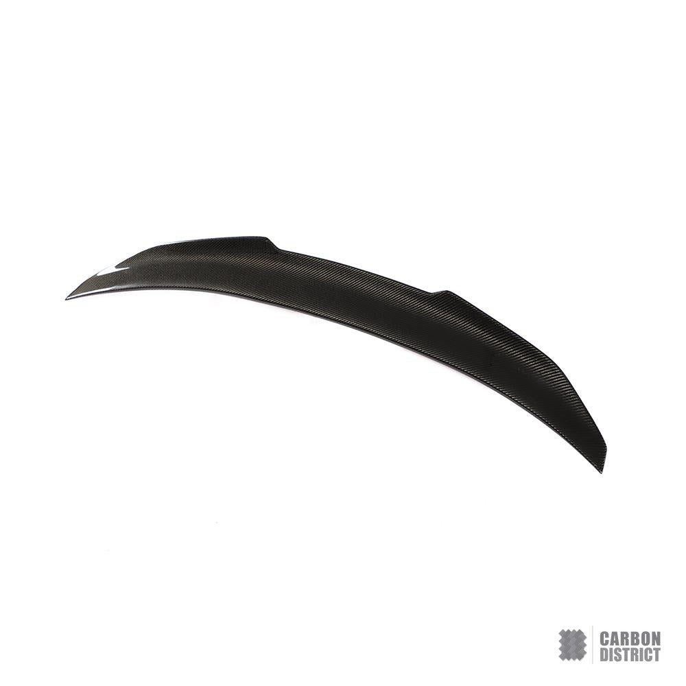 BMW 3 Series (G20) carbon fibre spoiler (PSM Ducktail) — 3K twill gloss finish