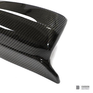 BMW 3 Series (G20) dry carbon fibre mirror caps (sharp edge) — fits 2019-2026
