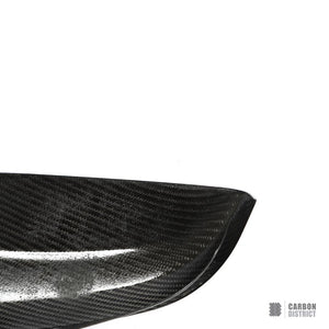 BMW 3 Series (G20) dry carbon fibre mirror caps (sharp edge) — UV-stable gloss finish