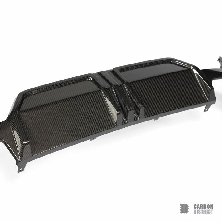 BMW 3 Series (G20/G21 LCI) dry carbon fibre rear diffuser — fits 2022-2026