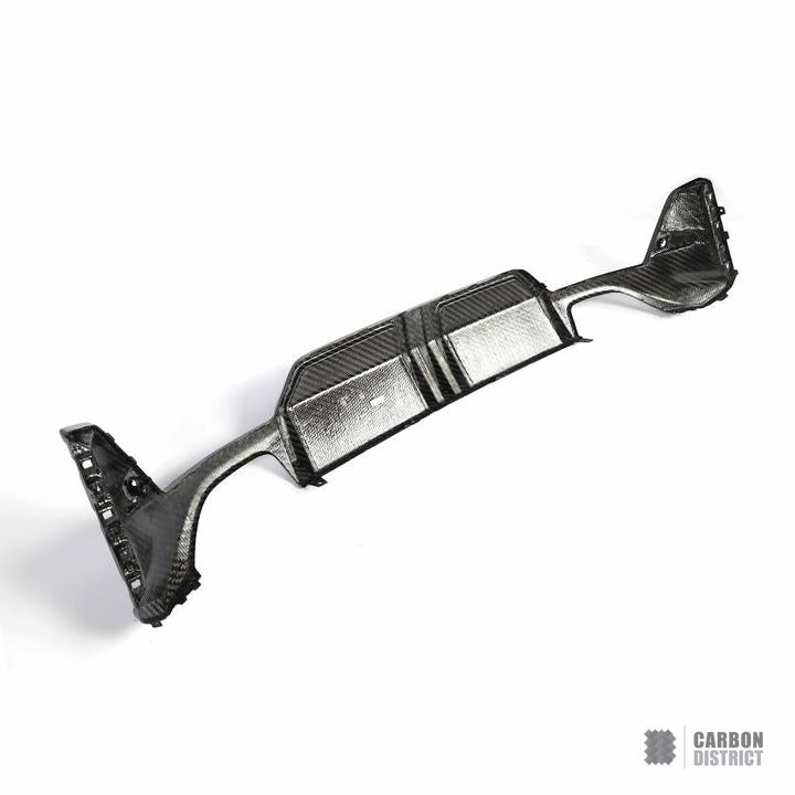 BMW 3 Series (G20/G21 LCI) dry carbon fibre rear diffuser — view 4
