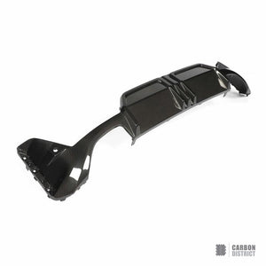 BMW 3 Series (G20/G21 LCI) dry carbon fibre rear diffuser — view 6
