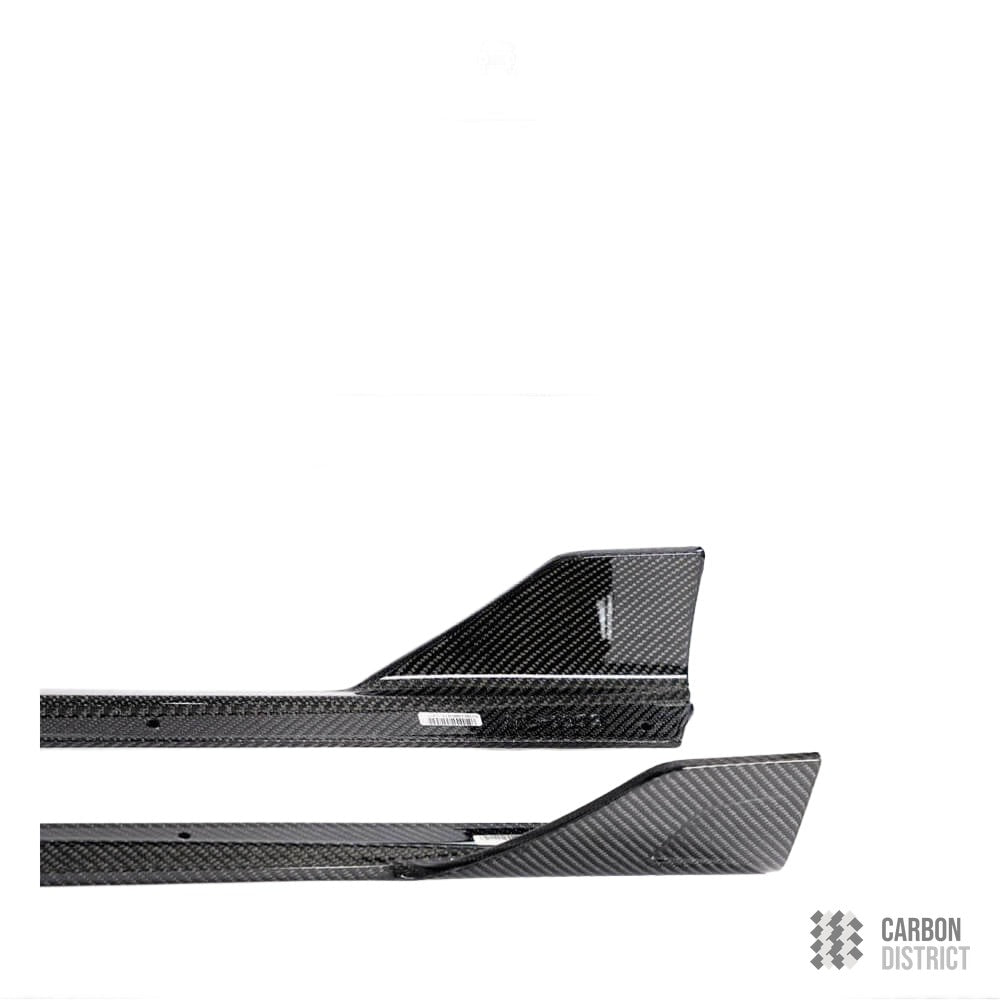BMW 3 Series (G20 Facelift) carbon fibre side skirts — fits 2022+