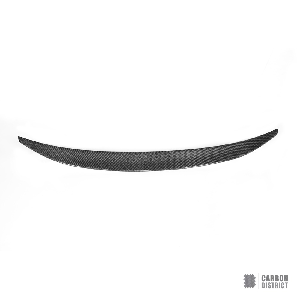 BMW 3 Series (E92) carbon fibre spoiler (Style B) — UV-stable gloss finish detail