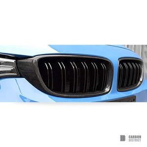 BMW 4 Series (F32/F33/F36) carbon fibre grille (V1) — UV-stable gloss finish