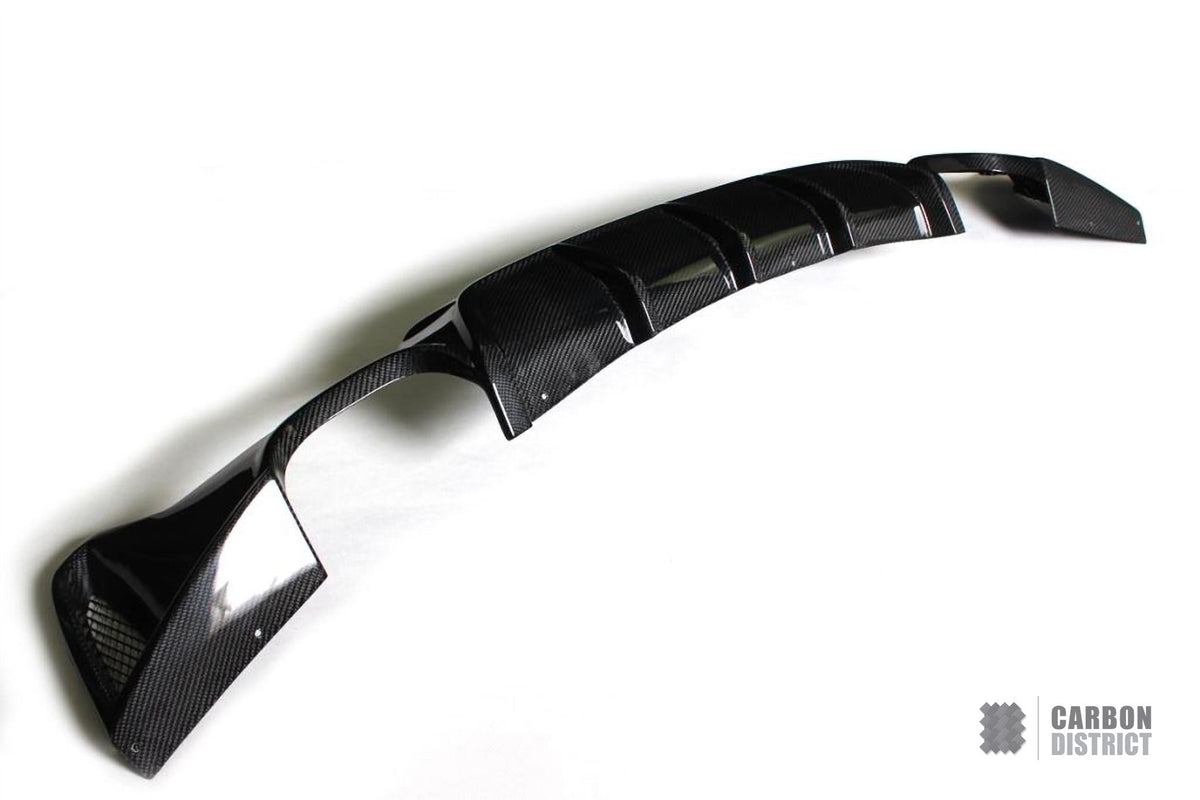BMW 4 Series (F32/F33/F36) carbon fibre rear diffuser — view 4