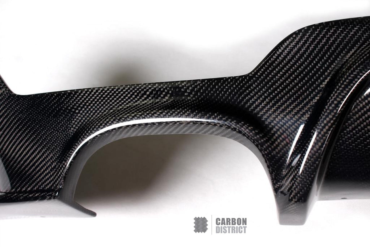 BMW 4 Series (F32/F33/F36) carbon fibre rear diffuser — UV-stable gloss finish