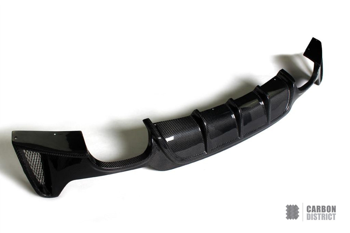BMW 4 Series (F32/F33/F36) carbon fibre rear diffuser — fits 2014-2017