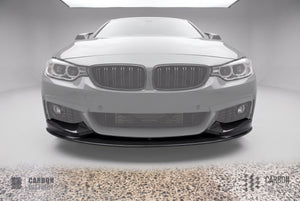 BMW 4 Series (F32/F33/F36) carbon fibre front lip (M-Tech) — made to order in genuine carbon fibre
