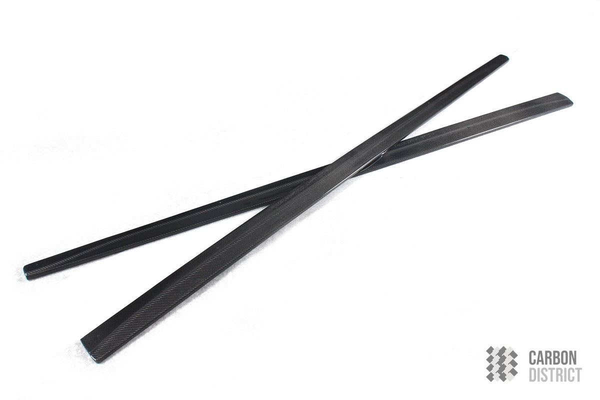 BMW 4 Series (F32/F33/F36) carbon fibre M-Tech side skirts — fits 2013-2017