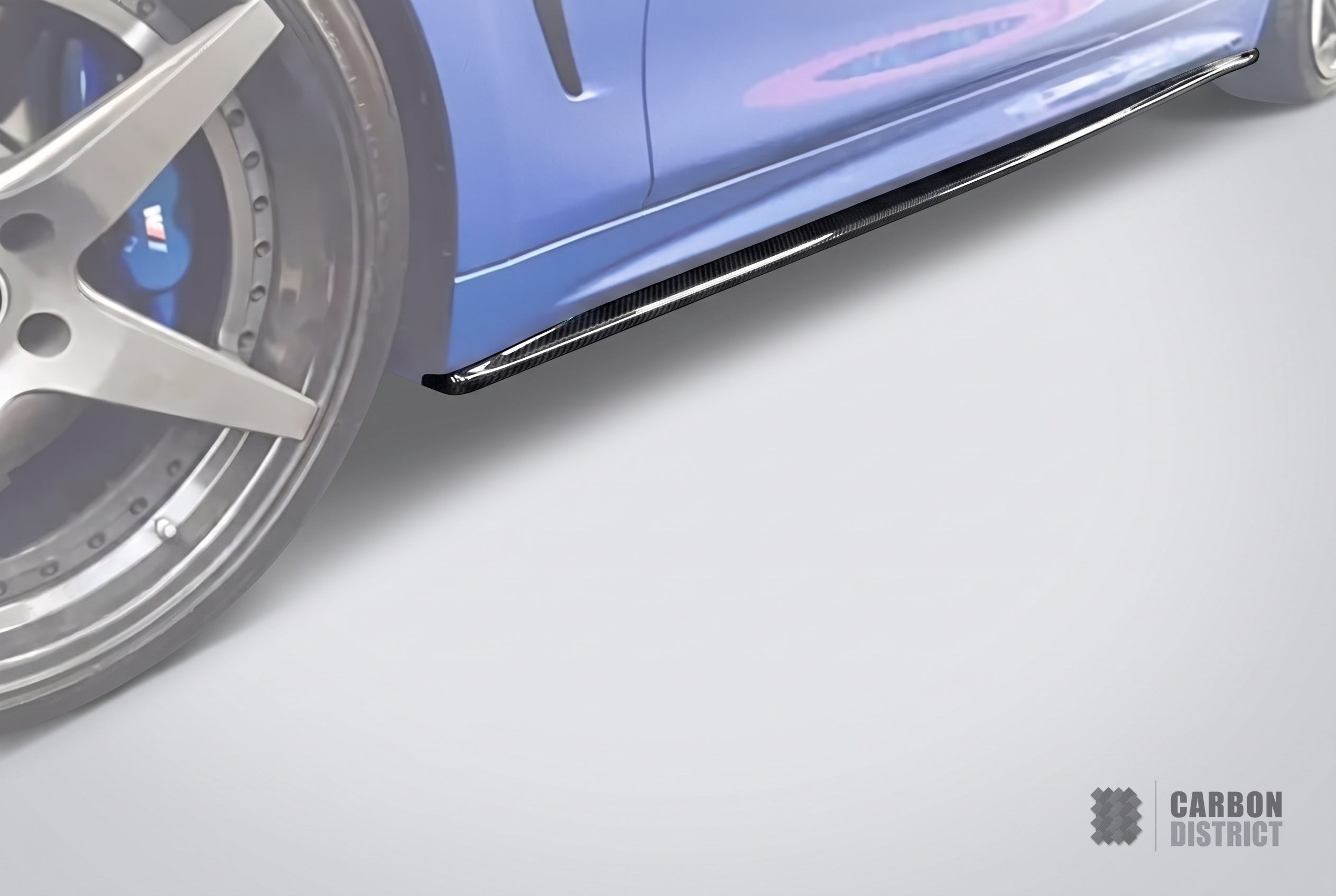 BMW 4 Series (F32/F33/F36) carbon fibre M-Tech side skirts — full product view