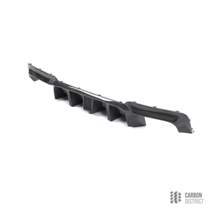 BMW 5 Series (F10) carbon fibre rear diffuser (M Sport) — 3K twill gloss finish