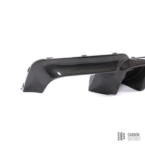 BMW 5 Series (F10) carbon fibre rear diffuser (M Sport) — made to order in genuine carbon fibre