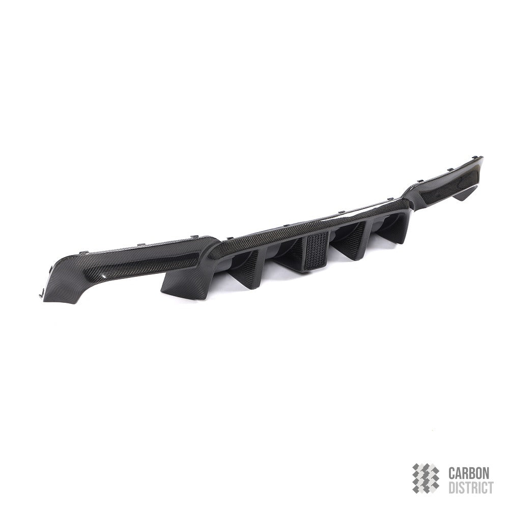 BMW 5 Series (F10) carbon fibre rear diffuser (M-Tech) — made to order in genuine carbon fibre