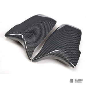 BMW 5 Series (F10/F11) carbon fibre mirror caps — fits 2011-2017