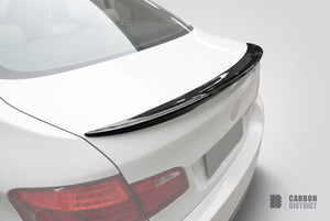 BMW 5 Series (F10) carbon fibre spoiler (Boot Lid) — 3K twill gloss finish