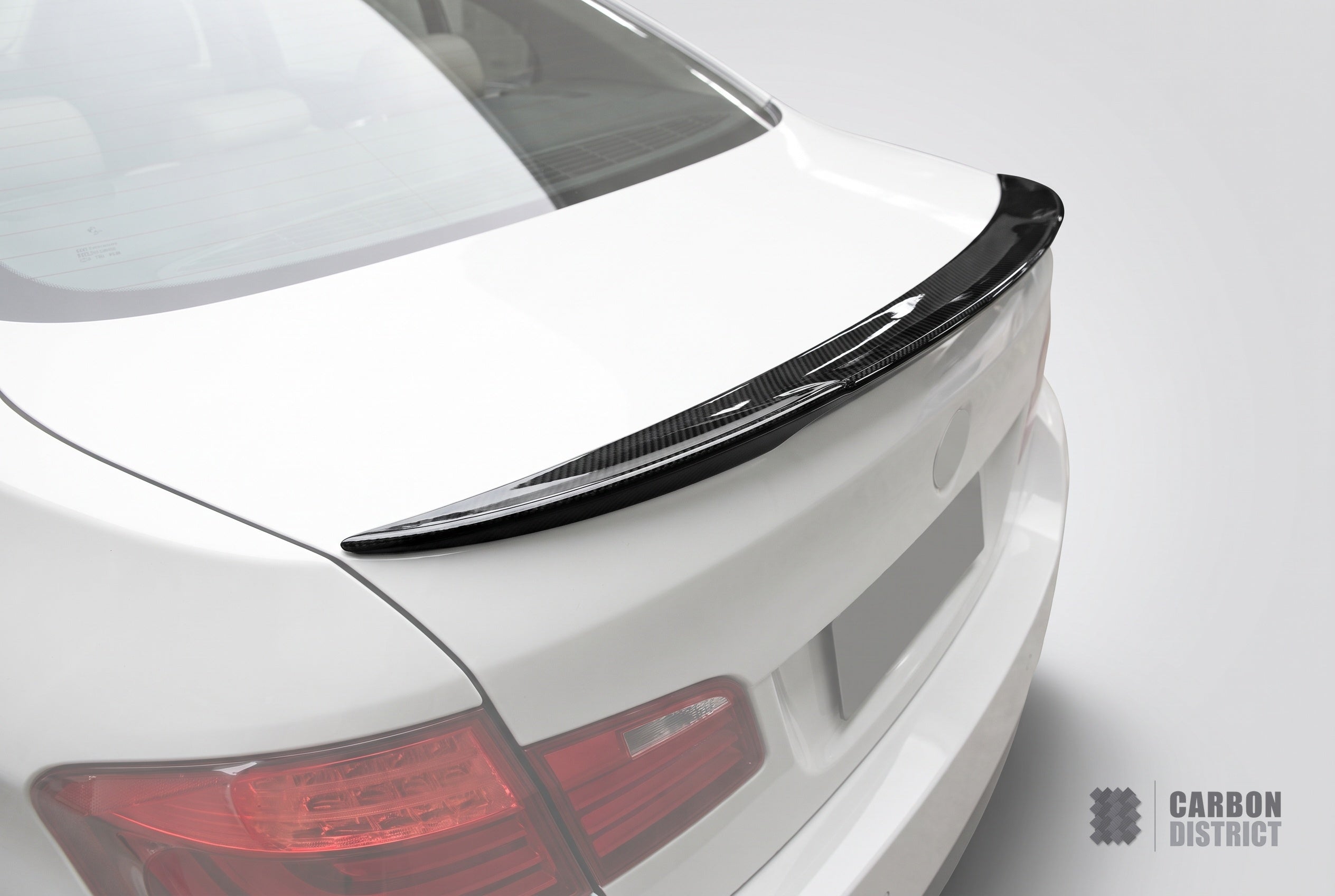BMW 5 Series (F10) carbon fibre spoiler (Boot Lid) — 3K twill gloss finish