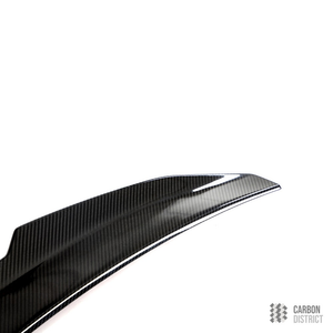 BMW 5 Series (G30) carbon fibre spoiler (V3) — 3K twill gloss finish