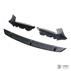 BMW 5 Series (G30) carbon fibre front lip — 3K twill gloss finish