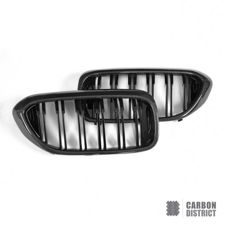 BMW 5 Series (G30) carbon fibre kidney grille — fits 2017-2023