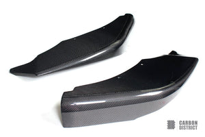 BMW 6 Series (F06/F12/F13) carbon fibre front lip aprons — full product view