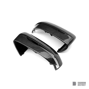 BMW 5/7 Series (G30/G11/G12) carbon fibre mirror caps (V1) — fits 2016-2023