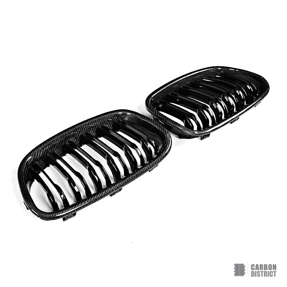 BMW 1 Series (F20) carbon fibre kidney grille — made to order in genuine carbon fibre