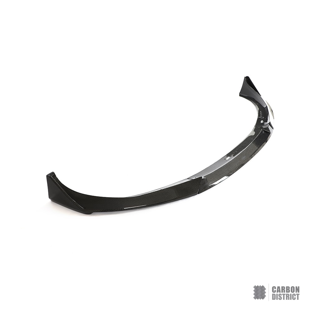 BMW i4 (G26 M tech/ I4) carbon fibre front lip — 3K twill gloss finish