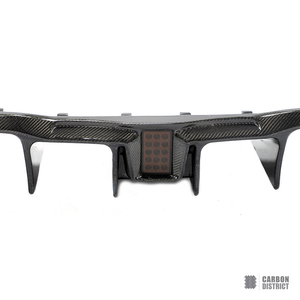 BMW M2 (F87) carbon fibre rear diffuser — 3K twill gloss finish
