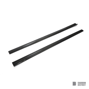 BMW M2 (F87) carbon fibre side skirts — 3K twill gloss finish