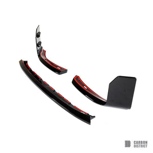 BMW M2 (G87) carbon fibre front lip — 3K twill gloss finish