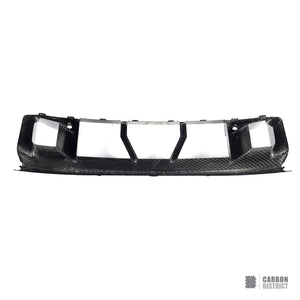 BMW M2 (G87) dry carbon fibre front bumper inserts (V1) — UV-stable gloss finish