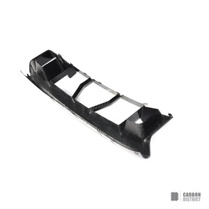 BMW M2 (G87) dry carbon fibre front bumper inserts (V2) — UV-stable gloss finish