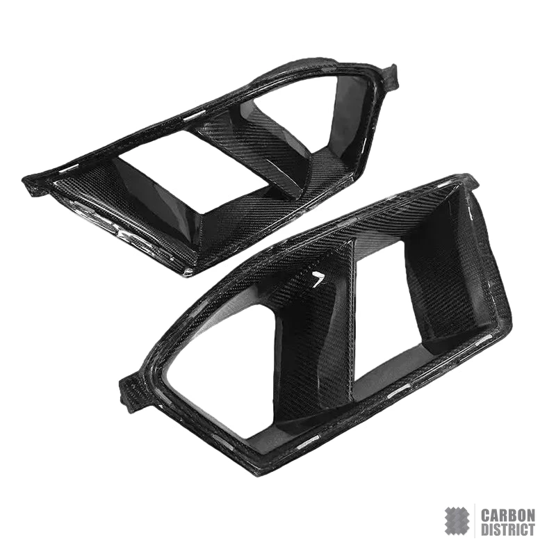 BMW M3 (G80) carbon fibre front bumper inserts