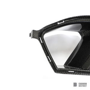 BMW M3 (G80) carbon fibre front bumper inserts — made to order in genuine carbon fibre