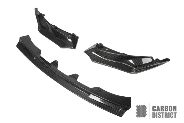 BMW M3 (G80/G81) Dry Carbon Fibre Front Lip (3-Piece)