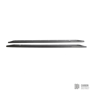 BMW M3 (G80) carbon fibre side skirts — 3K twill gloss finish