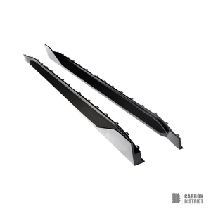 BMW M3 (G80) dry carbon fibre side skirts — fits 2020-2024